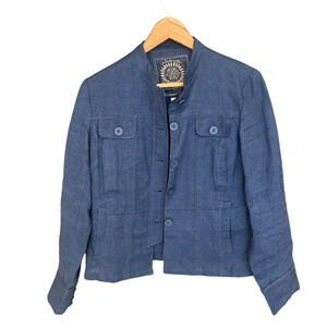 Coldwater Creek 100 percent linen blazer  6P